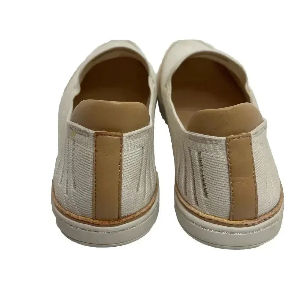 UGG Sammy Breeze Women's Size 9 Ivory Beige Rib Knit Sheer‎ Slide On Sneaker